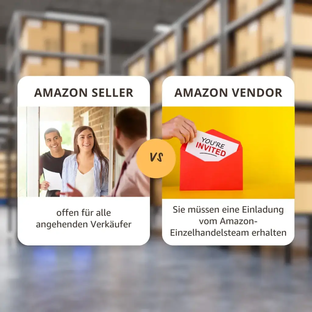 Vergleich zwischen Amazon Vendor und Amazon Seller