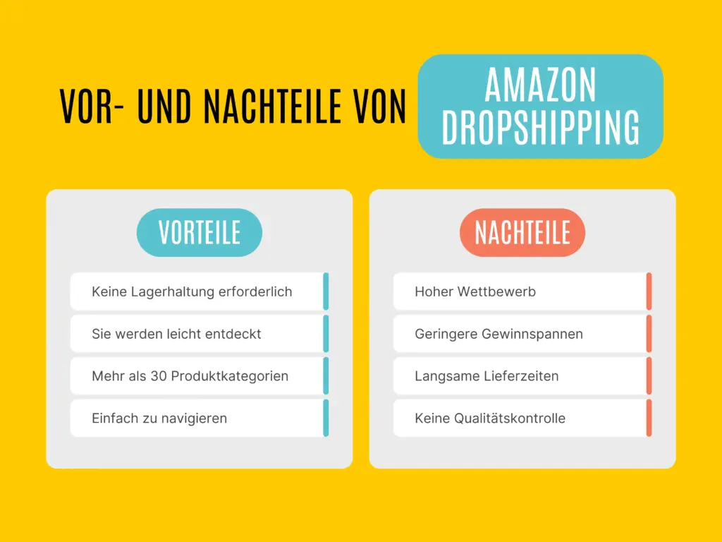 Vor- und Nachteile von Amazon Dropshipping