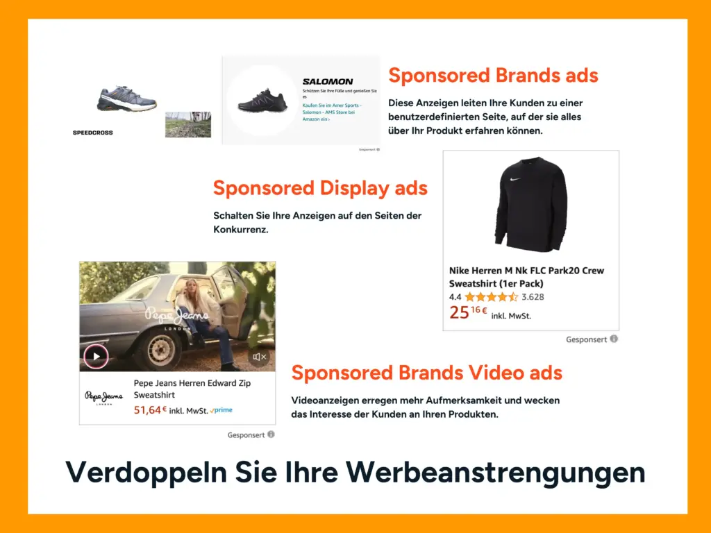 Arten von Amazon-Ads